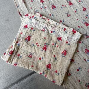 vintage linen dutch curtain set